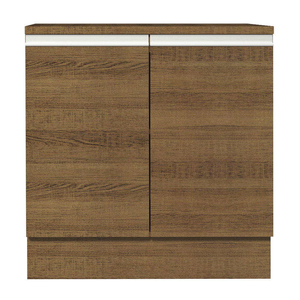 Mueble de Cocina Bajo Glamy 80 cm 2 Puertas Marrón