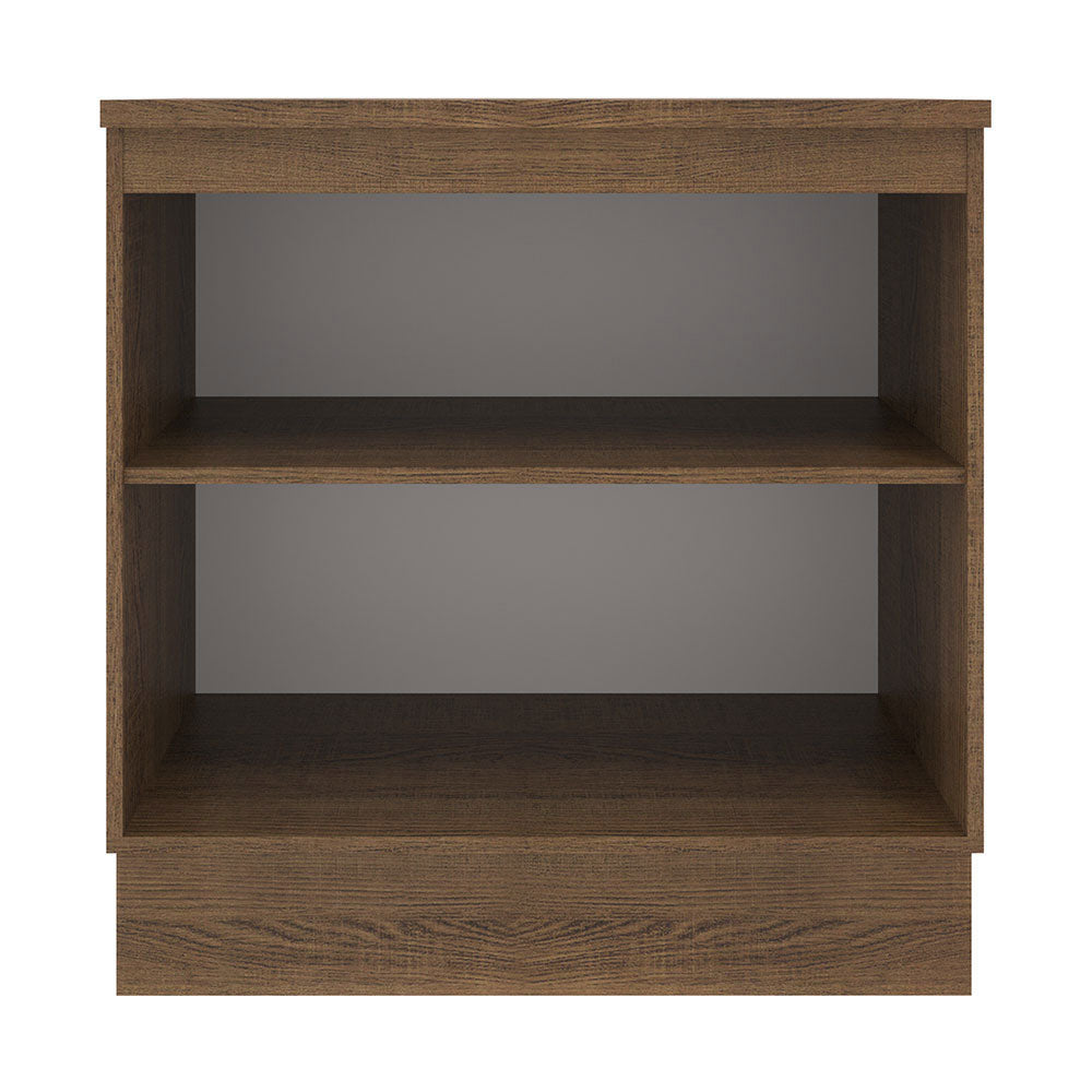 Mueble de Cocina Bajo Agata 80 cm 2 Puertas Marrón/Blanco