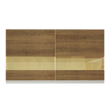 Mueble de Cocina Superior Glamy 1.20 m 2 Puertas con Cristal Reflex