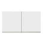 Mueble de Cocina Superior Glamy 1.20 Metros 2 Puertas Marrón/Blanco