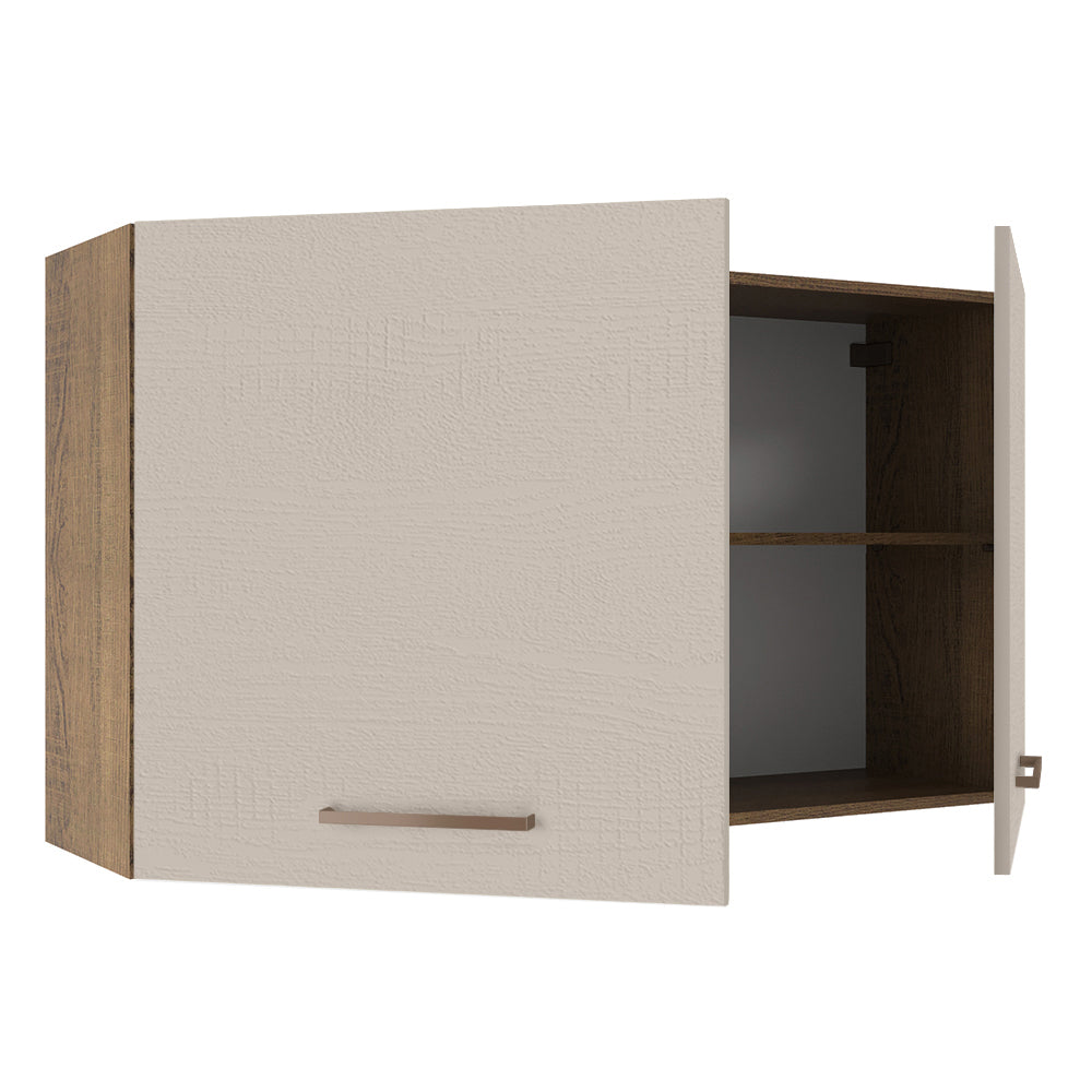 Mueble de Cocina Superior 120 cm 2 Puertas Marrón/Crema Agata Madesa