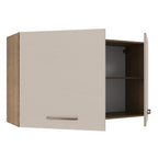 Mueble de Cocina Superior 120 cm 2 Puertas Marrón/Crema Agata Madesa