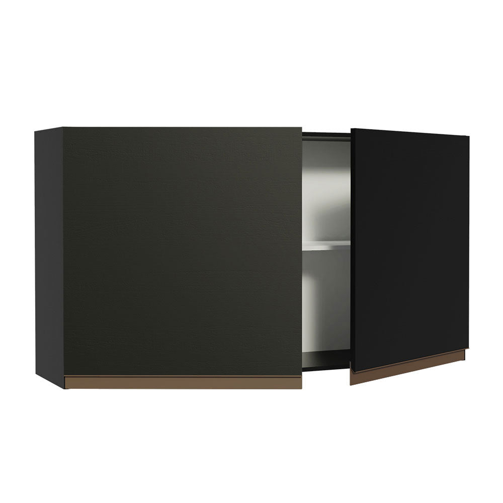 Mueble de Cocina Superior Reims 1.20 Metros 2 Puertas Negro