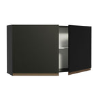 Mueble de Cocina Superior Reims 1.20 Metros 2 Puertas Negro