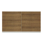 Mueble de Cocina Superior Glamy 1.20 Metros 2 Puertas Blanco/Marrón