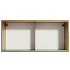 Mueble de Cocina Superior Emilly 2 Puertas Corredizas de Cristal Marrón