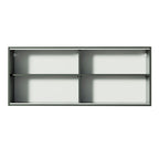Mueble de Cocina Superior Reims 1.20 m 2 Puertas Corredizas de Cristal Reflex Negro