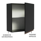 Mueble de Cocina Superior Reims 60 cm 1 Puerta Negro