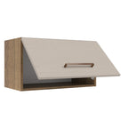 Mueble de Cocina Superior Agata 60 cm 1 Puerta Abatible Marrón/Crema
