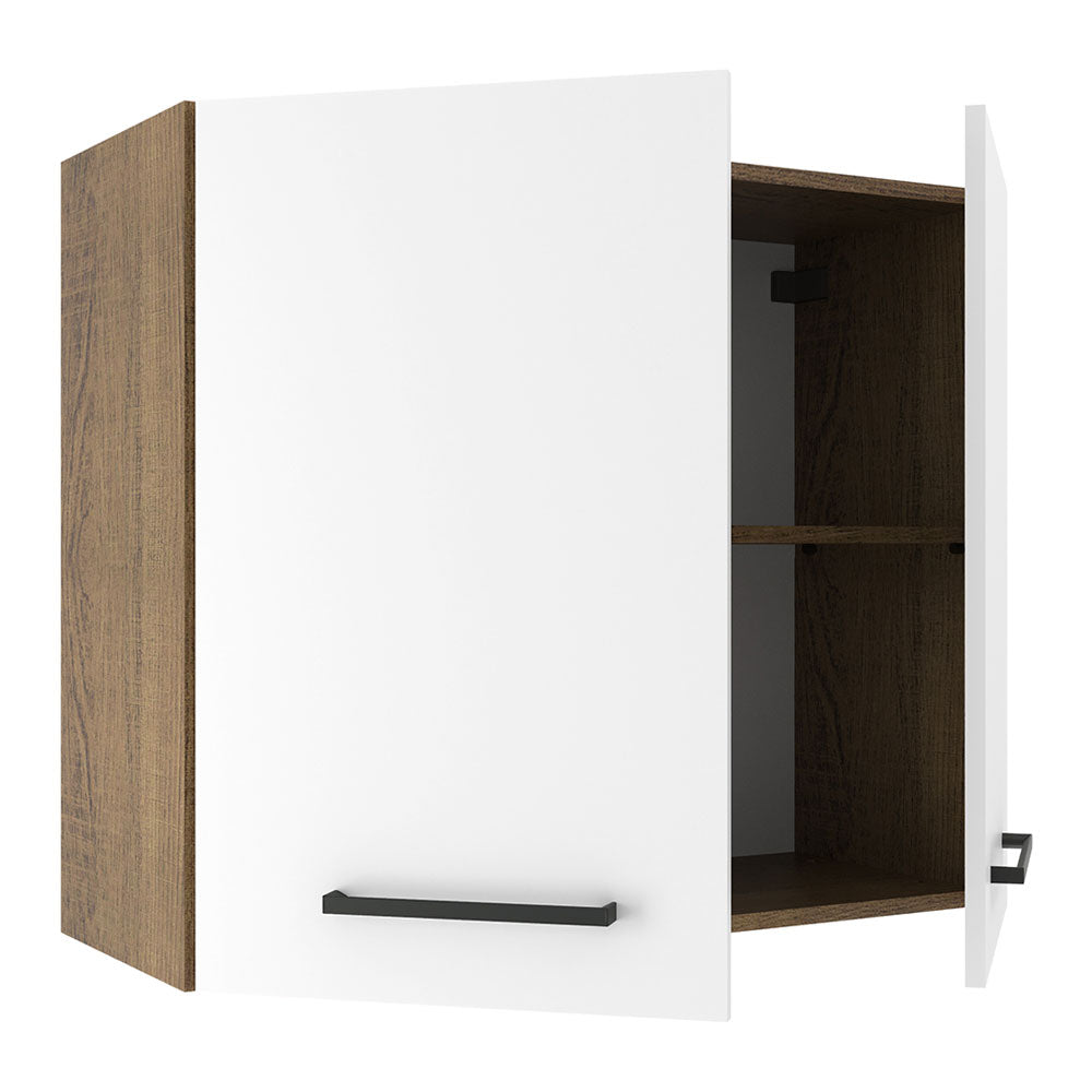 Mueble de Cocina Superior Agata 70 cm 2 Puertas Marrón/Blanco