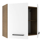 Mueble de Cocina Superior Agata 70 cm 2 Puertas Marrón/Blanco