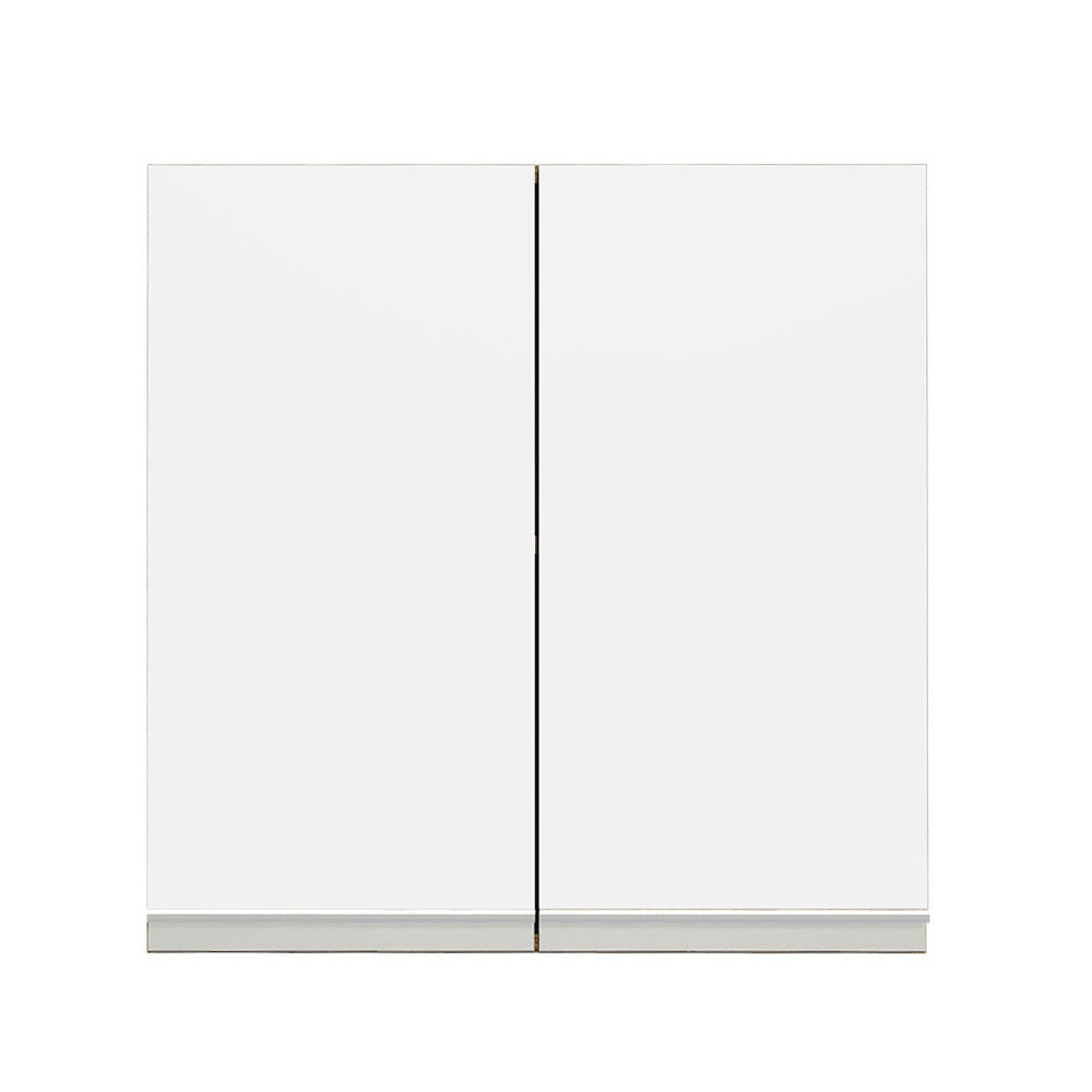 Mueble de Cocina Superior Glamy 70 cm 2 Puertas Marrón/Blanco