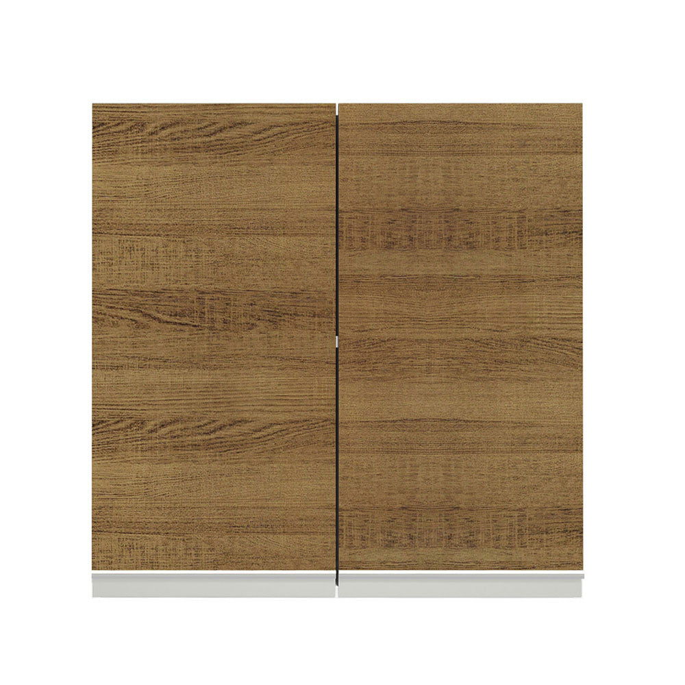 Mueble de Cocina Superior Glamy 70 cm 2 Puertas Blanco/Marrón