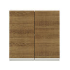 Mueble de Cocina Superior Glamy 70 cm 2 Puertas Blanco/Marrón