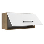 Mueble de Cocina Superior Agata 70 cm 1 Puerta Abatible Marrón/Blanco