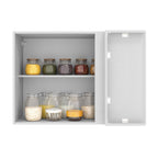 Mueble de Cocina Superior de Esquina Agata 1 Puerta Blanco/Crema