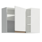 Mueble de Cocina Superior de Esquina Reims 1 Puerta 3 Nichos Blanco