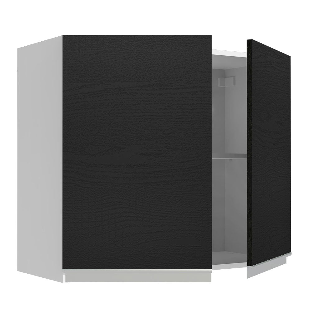 Mueble de Cocina Superior Glamy 80 cm 2 Puertas Blanco/Negro