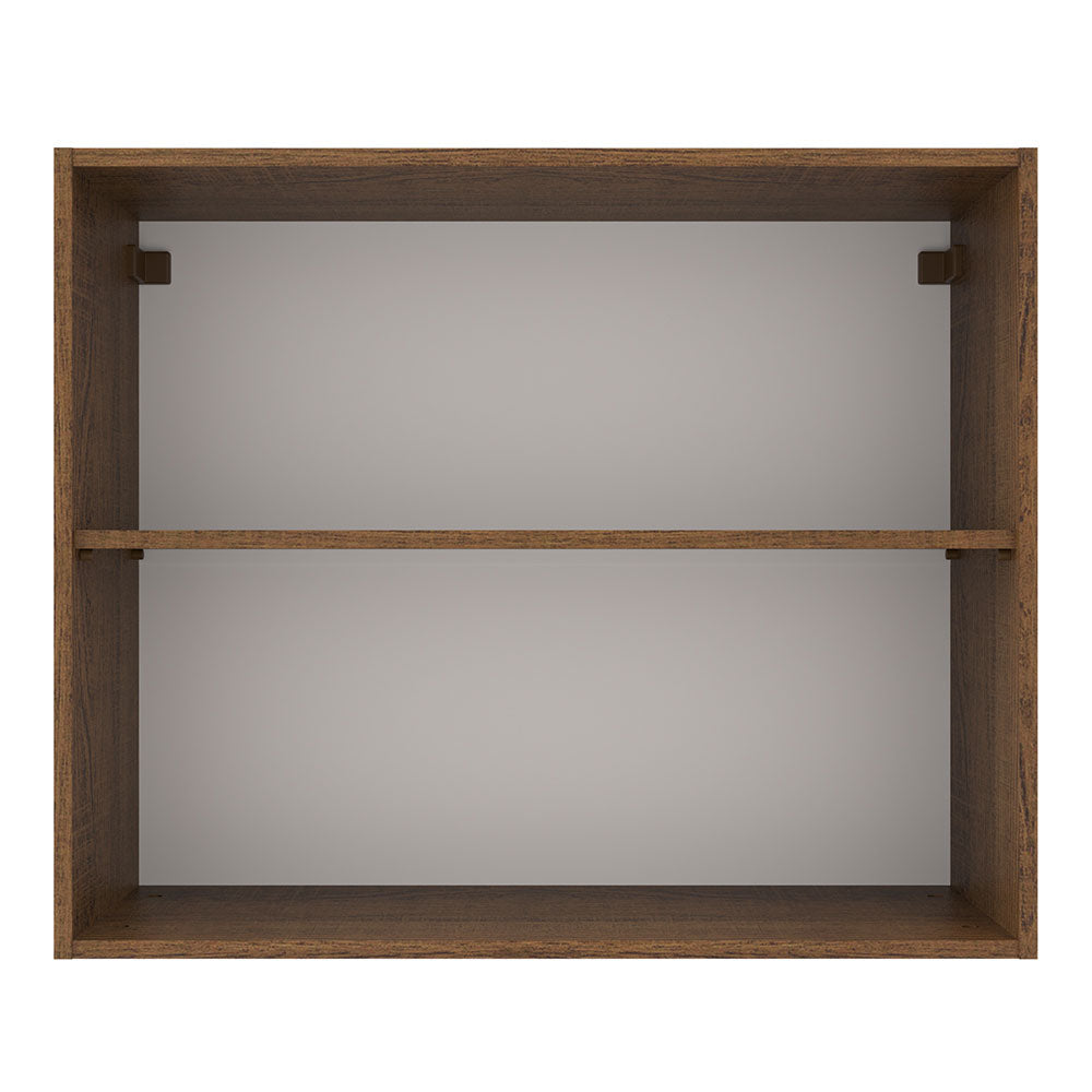 Mueble de Cocina Superior Agata 80 cm 2 Puertas Marrón/Gris