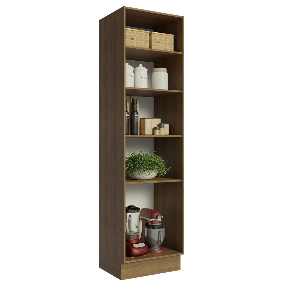 Mueble de Cocina Armario Vertical Abierto con 5 Nichos