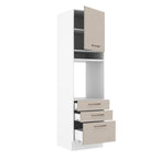 Mueble de Cocina para Hornos Agata 60 cm Blanco/Crema