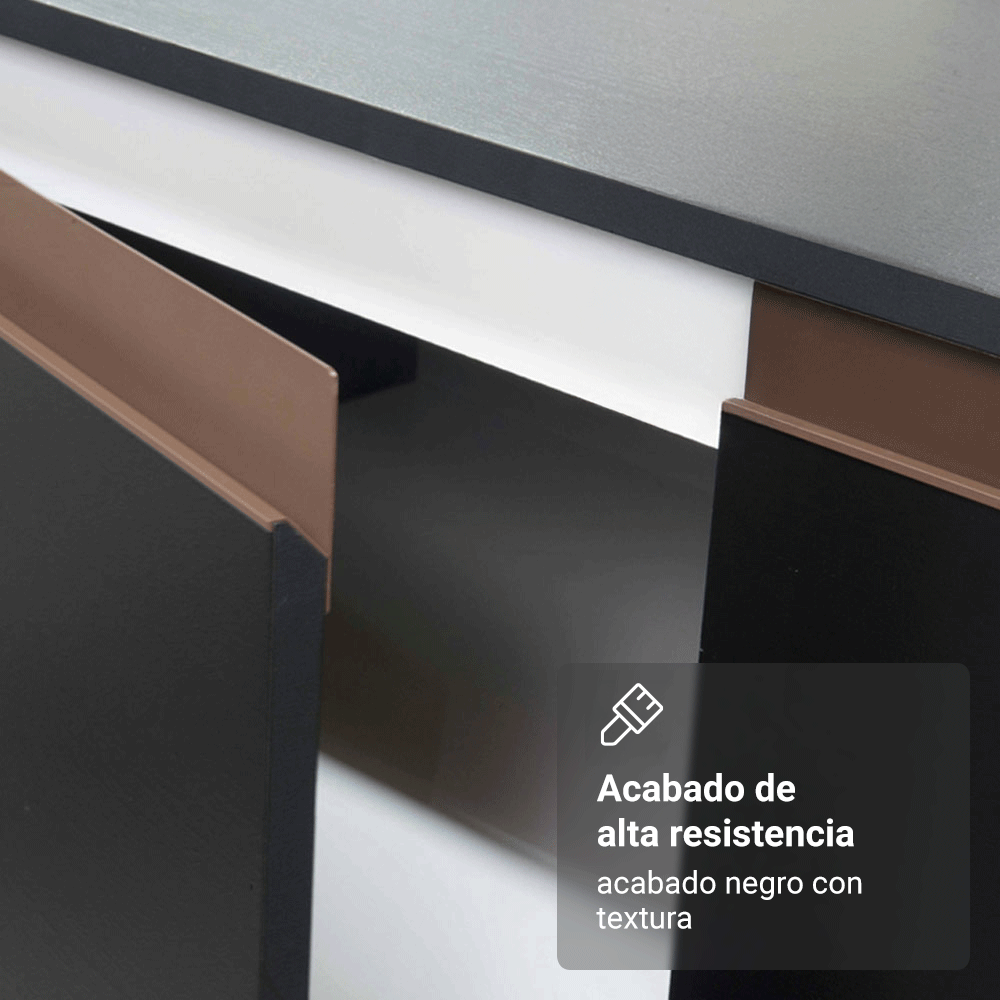 Mueble de Cocina para Hornos Reims 70 cm Negro