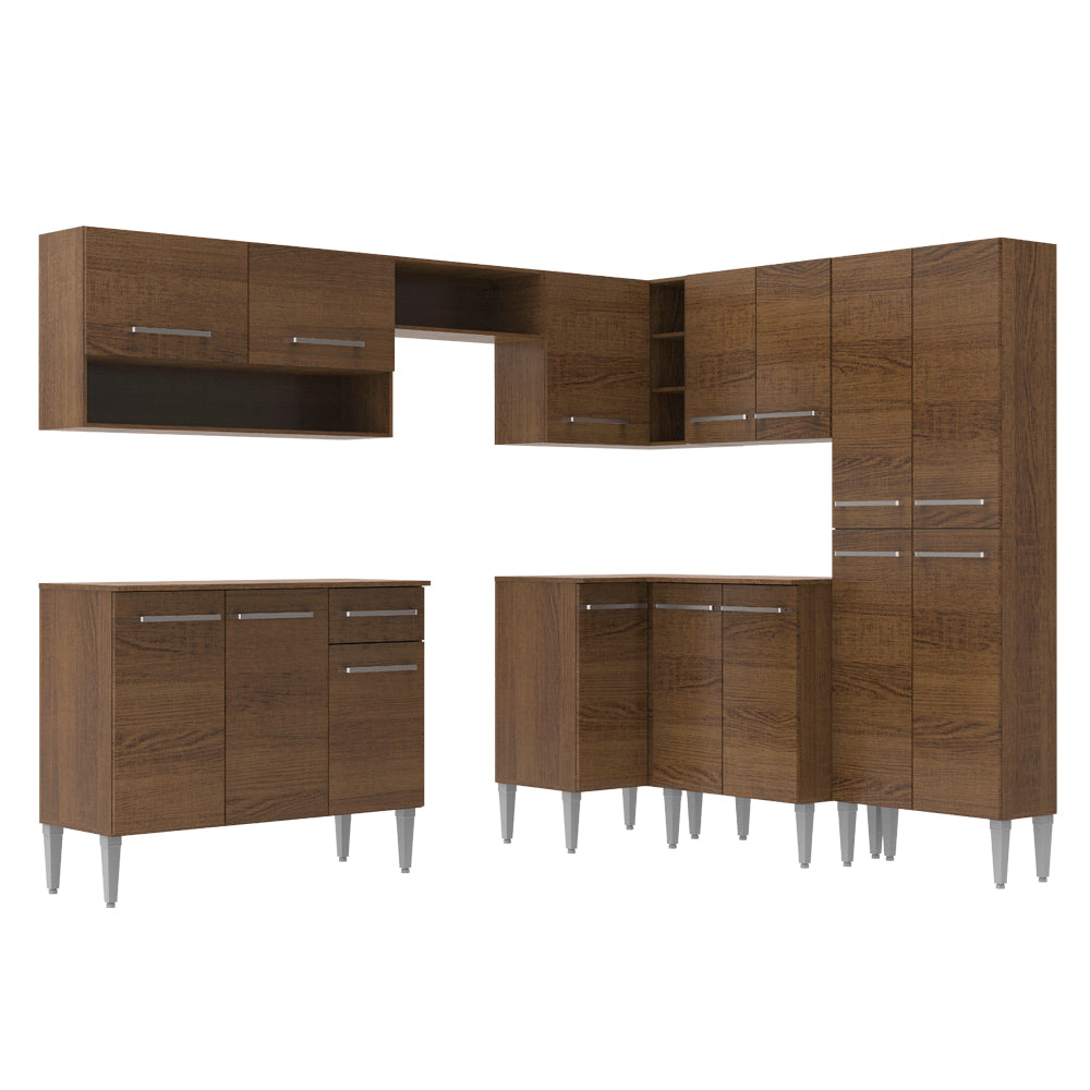 Cocina Integral de Esquina Emilly Ice 4.20 Metros