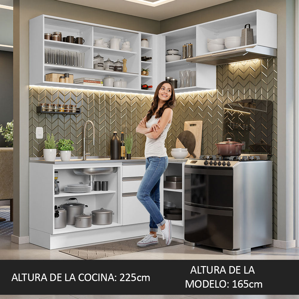 Cocina Integral de Esquina Glamy 3.50 m 06