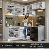 Cocina Integral de Esquina Glamy 3.50 m 06
