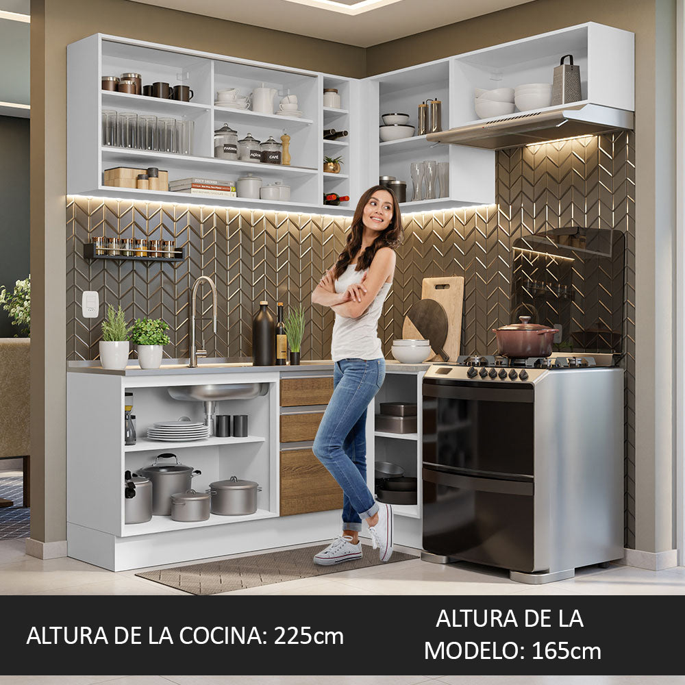 Cocina Integral de Esquina Glamy 3.50 m 06