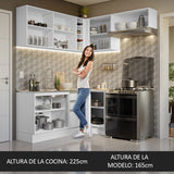 Cocina Integral de Esquina Glamy 3.50 m 07
