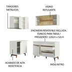 Cocina Integral de Esquina Reims 2.60 m con Encimera Blanco 01