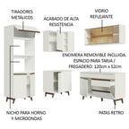 Cocina Integral de Esquina Reims 3.30 m con Encimera Blanco 01