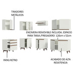 Cocina Integral de Esquina Reims 3.90 m con Encimera Blanco 02