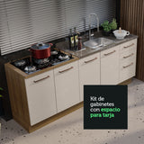 Kit 2 Muebles de Cocina Bajo Agata 2.00 Metros