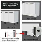 Cocina Integral Agata 2.70 Metros Blanco 05