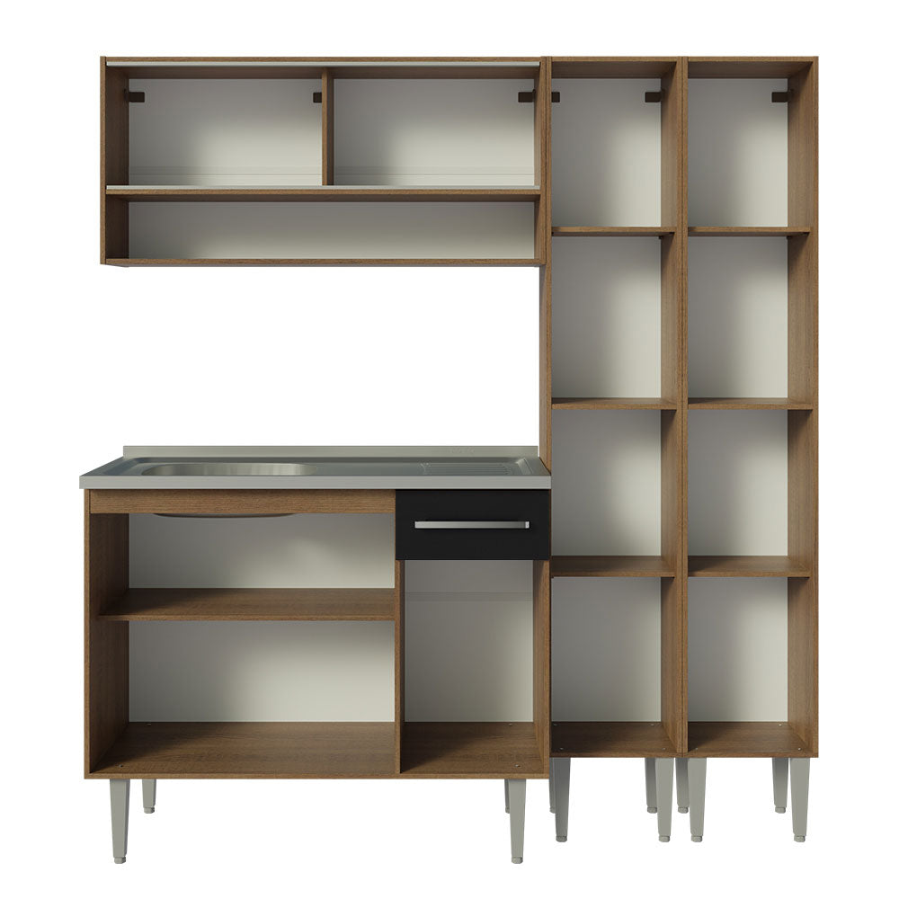 Cocina Integral Emilly 1.70 m con Mesón de Acero 14