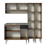 Cocina Integral Emilly 1.70 m con Mesón de Acero 14