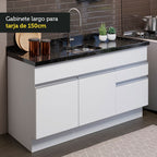 Cocina Integral Glamy 1.50 Metros Blanco 02