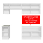 Cocina Integral Glamy 2.40 Metros Blanco/Marrón 10