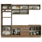 Cocina Integral Glamy 2.70 Metros Marrón 13