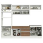 Cocina Integral Glamy 2.70 Metros Blanco/Marrón 13