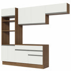 Cocina Integral Glamy 2.70 m con Encimera Marrón/Blanco 14