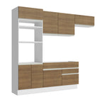 Cocina Integral Glamy 2.70 Metros Blanco/Marrón 15