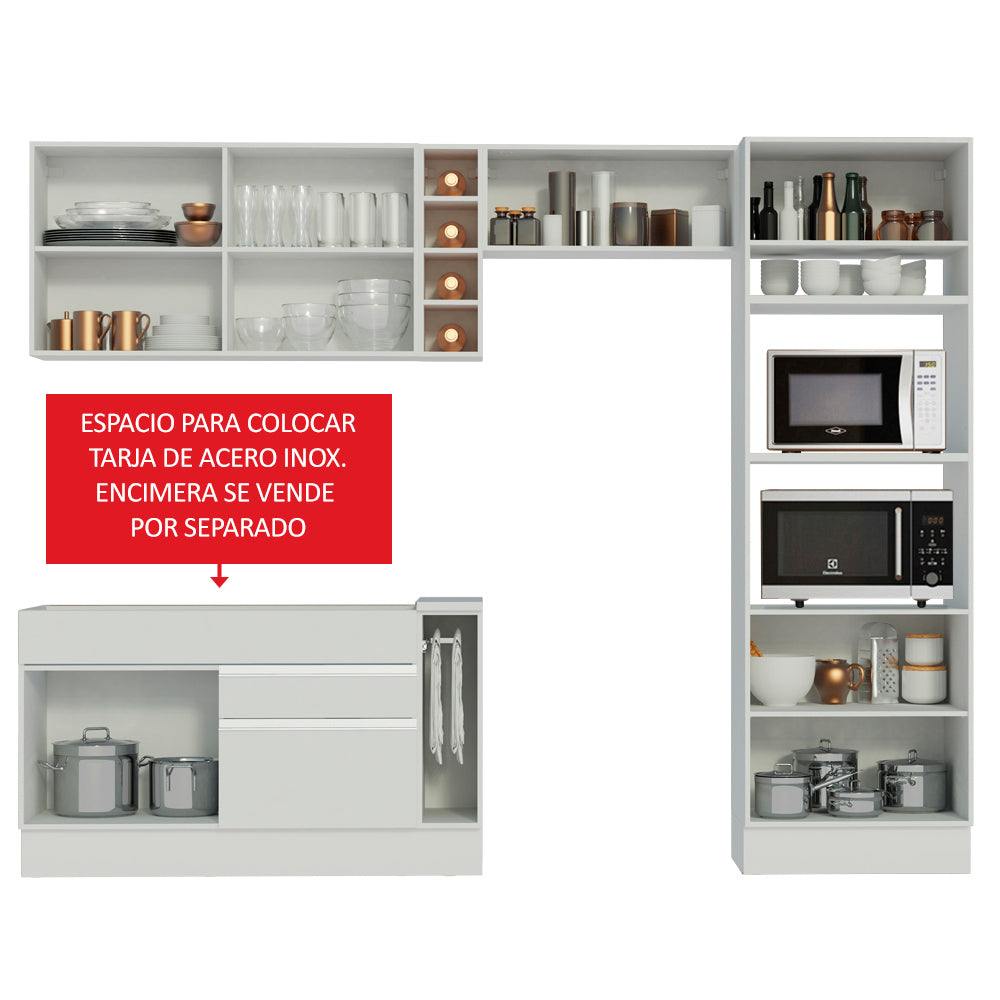 Cocina Integral Cristal 2.90 Metros 10