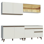 Cocina Integral Reims 2.40 m con Encimera Blanco 01