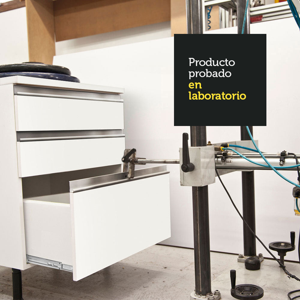 Cocina Integral Diamante 2.40 m con Encimera Blanco/Marrón 02