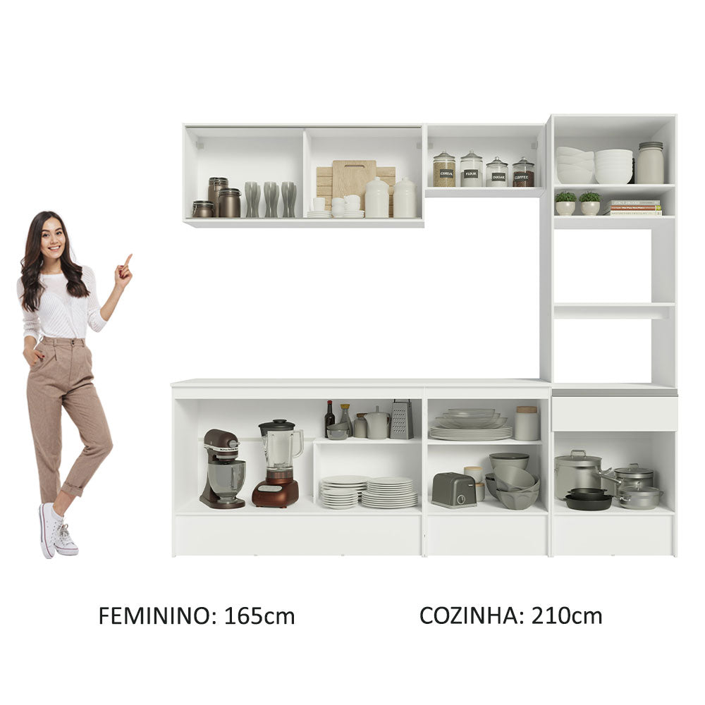 Cocina Integral Topazio 2.40 Metros con Encimera 05