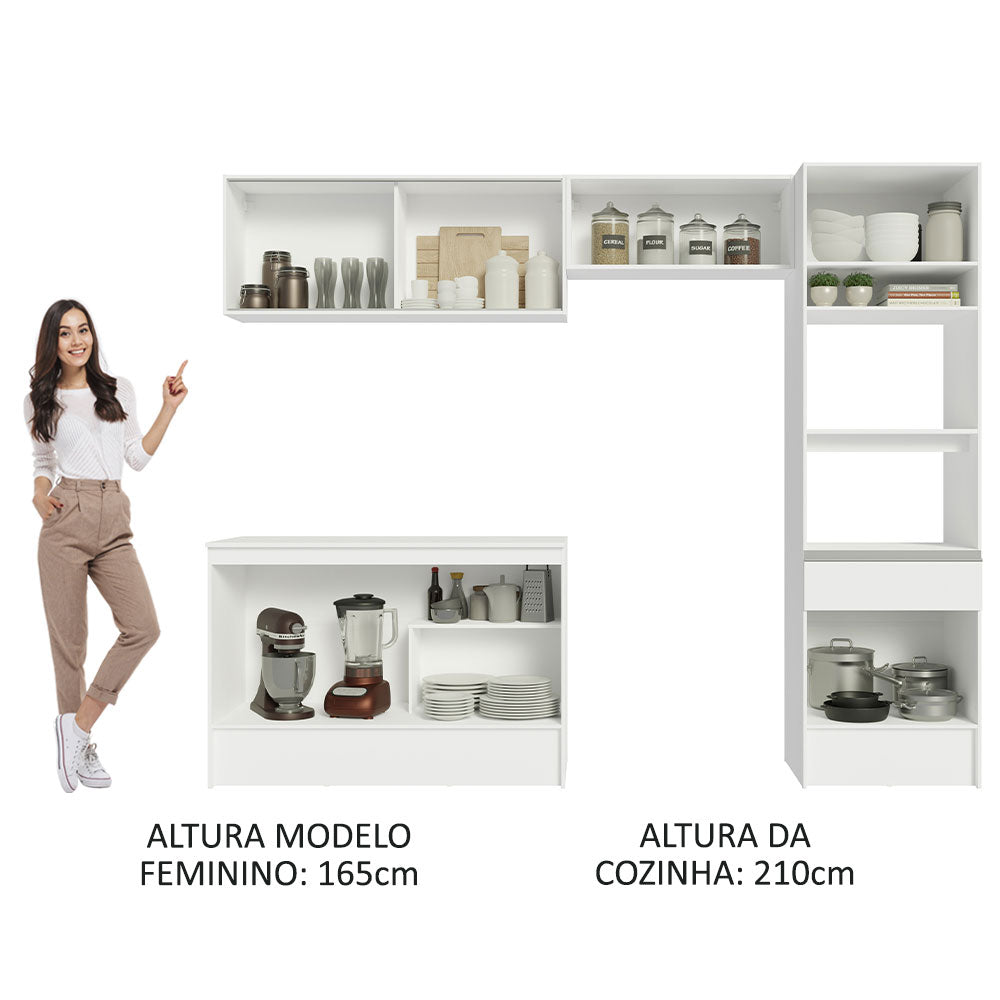 Cocina Integral Topazio 2.60 Metros con Encimera