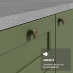Cocina Integral Vik 2.70 Metros Blanco/Verde 01